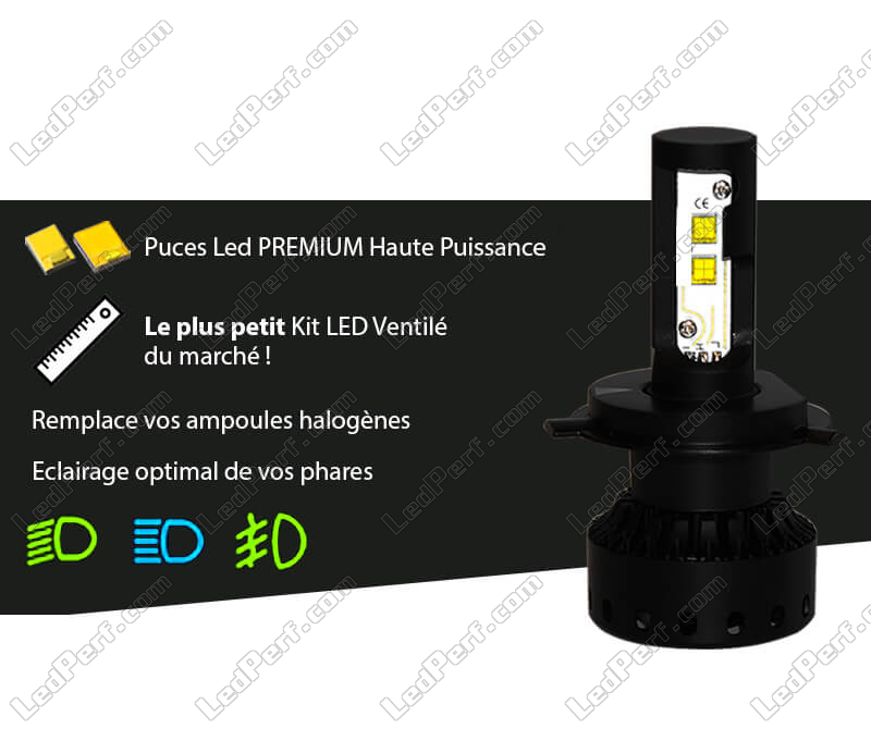 Ampoule LED extra compacte pour phare de moto en stock achat Belgique