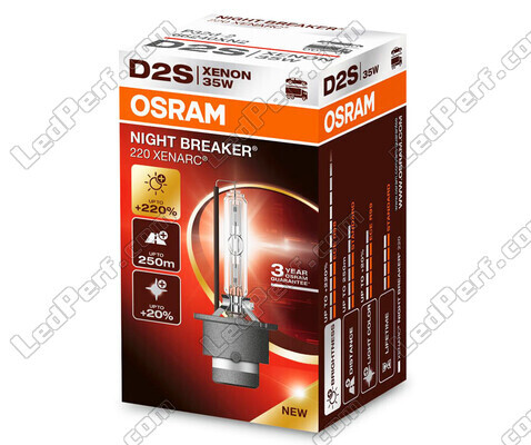 Osram D2S Xenarc Night Breaker 220 Osram Xenon-lamp + 220% - 66240XN2 in de verpakking