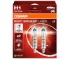 Set van 2 lampen H1 Osram Night Breaker Laser + 150% - 64150NL-2HB