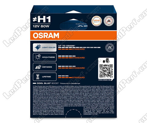 Set met 2 H1 lampen Osram Cool Blue Boost - 5 500K - 62150CBB-2HB