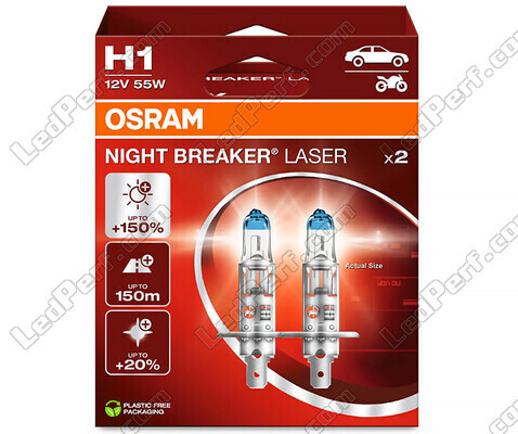 Set van 2 lampen H1 Osram Night Breaker Laser + 150% - 64150NL-2HB