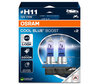 Lampen H11 Osram Cool Blue Boost 5500K xenoneffect ref: 62211CBB-2HB in verpakking van 2 lampen