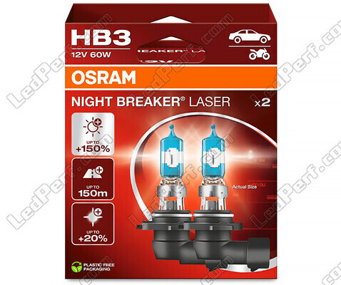 Set van 2 lampen HB3 Osram Night Breaker Laser + 150% - 9005NL-2HB