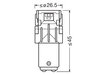 Oranje LED-lampen P21/5W Osram LEDriving® SL - BAY15d