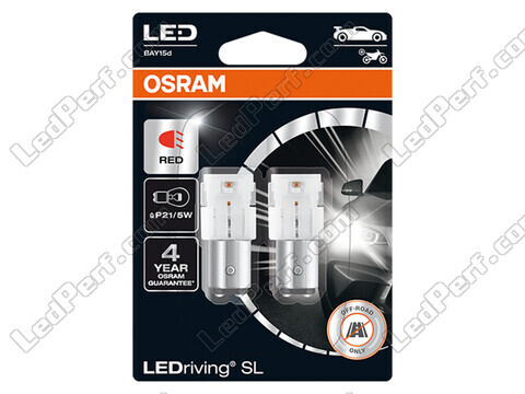 P21/5W Ledlampen Osram LEDriving® SL Rood - BAY15d