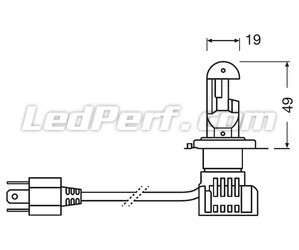 Kit Ledlampen H7 Osram Night Breaker Goedgekeurde - 64210DWNB