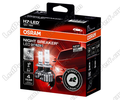 H7 LED lampen Osram Night Breaker GEN2 Goedgekeurde - 64210DWNBG2