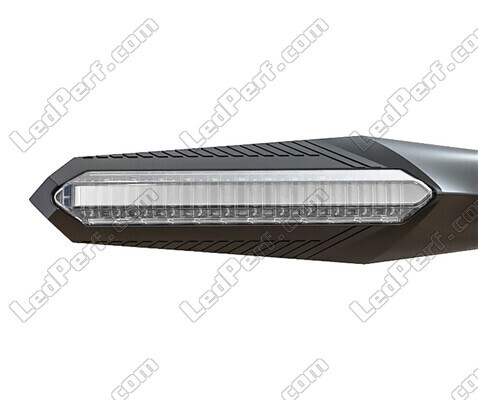 Vue avant Clignotants dynamiques LED + feux stop pour Aprilia Caponord 1200