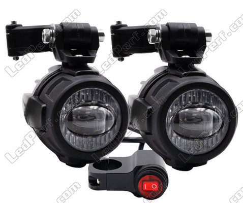 Feux LED faisceau lumineux double fonction "combo" antibrouillard et longue portée pour Aprilia Scarabeo 500 (2003 - 2006)