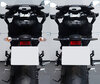 Comparatif avant et après installation des Clignotants dynamiques LED + feux stop pour Aprilia Shiver 750 (2007 - 2009)