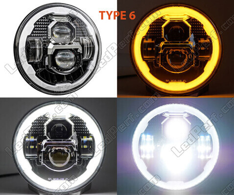 Phare à LED pour BMW Motorrad R 1200 Montauk - Optique moto rond homologué