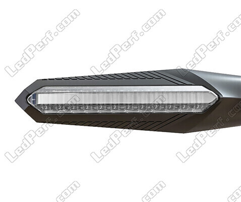 Vue avant des clignotants dynamiques LED avec feux de jour pour BMW Motorrad S 1000 RR (2015 - 2018)