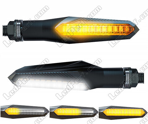 Clignotants dynamiques LED 2 en 1 avec feux de jour intégrés pour Derbi GPR 50 (2009 - 2015)