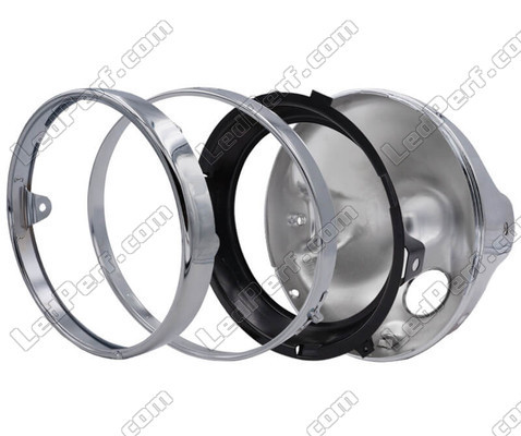 Phare rond chromé pour optique full LED de Honda Hornet 900, assemblage des pièces