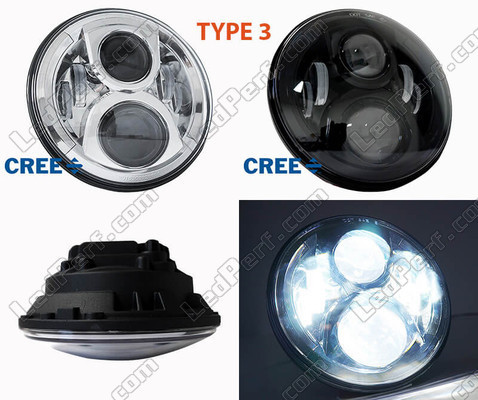 Phare LED Moto Type 3 Honda VTX 1800