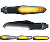 Clignotants dynamiques LED 2 en 1 avec feux de jour intégrés pour Kawasaki VN 900 Custom