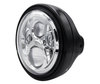 Exemple de Phare rond noir avec un optique LED chromé de Suzuki SV 650 N (2003 - 2010)