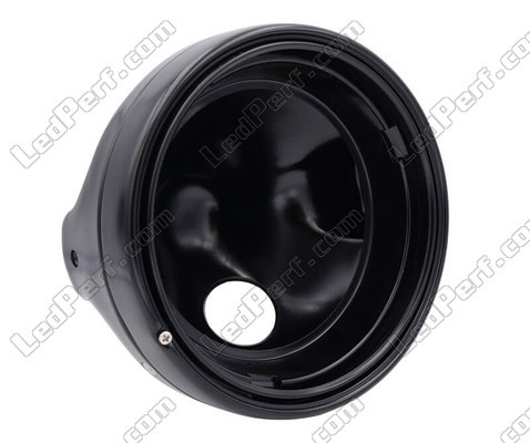 Phare rond noir satiné pour l'adaptation d'un optique full LED sur Suzuki SV 650 N (2003 - 2010)