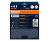 Pack de 2 Ampoules H1 Osram Cool Blue Boost - 5 500K - 62150CBB-2HB