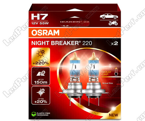 Ampoules H7 OSRAM Night Breaker® 220 - 64210NB220-2HB -Duo Box