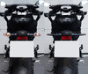 Vergelijking voor en na installatie Dynamische LED-knipperlichten + remlichten voor Ducati Scrambler Classic