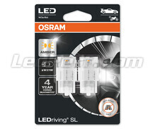 Oranje LED-lampen W21W / WY21W Osram LEDriving® SL - W3x16d